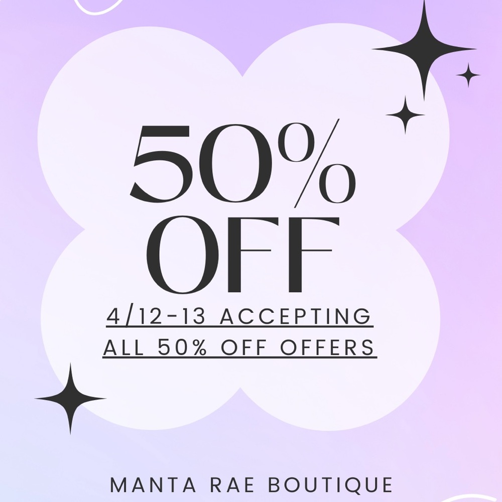 Manta Rae Boutique Sale Announcement